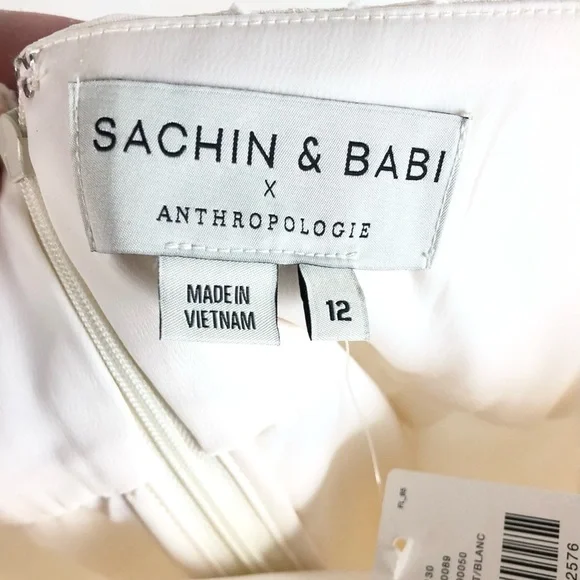 NWT Anthropologie x Sachin & Babi Polka Dot Textured Dress 12